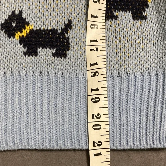 Stranger Things Blue Scottie Dog Sweater Medium M - Picture 9 of 12
